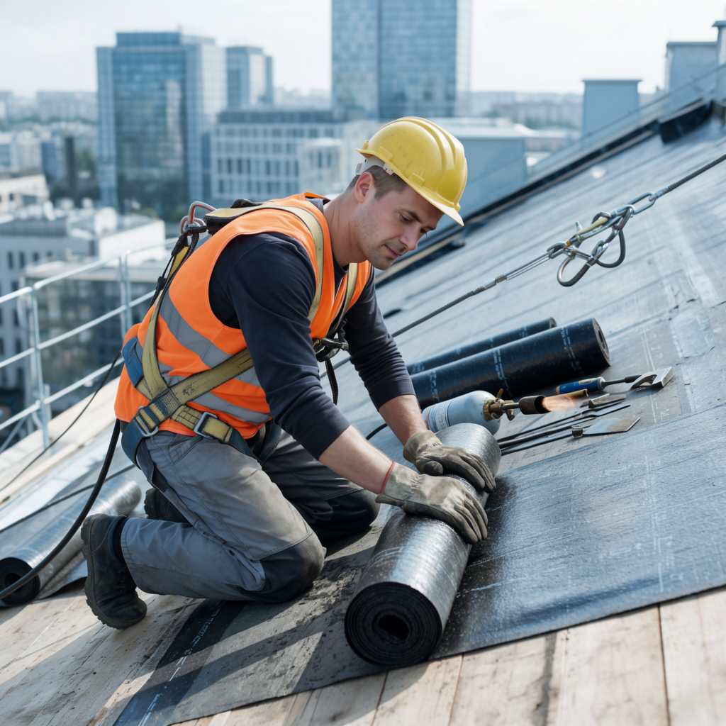 Кровельщик по рулонным кровлям — обучение дистанционно
